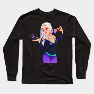 Makeup Girl Long Sleeve T-Shirt